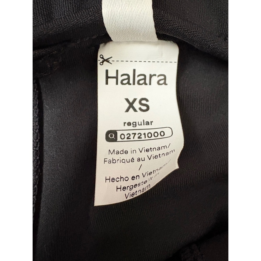 Halara Gorpcore Pull on High Waisted Wide Leg Pleated Black Trousers XS Regular - Picture 6 of 6